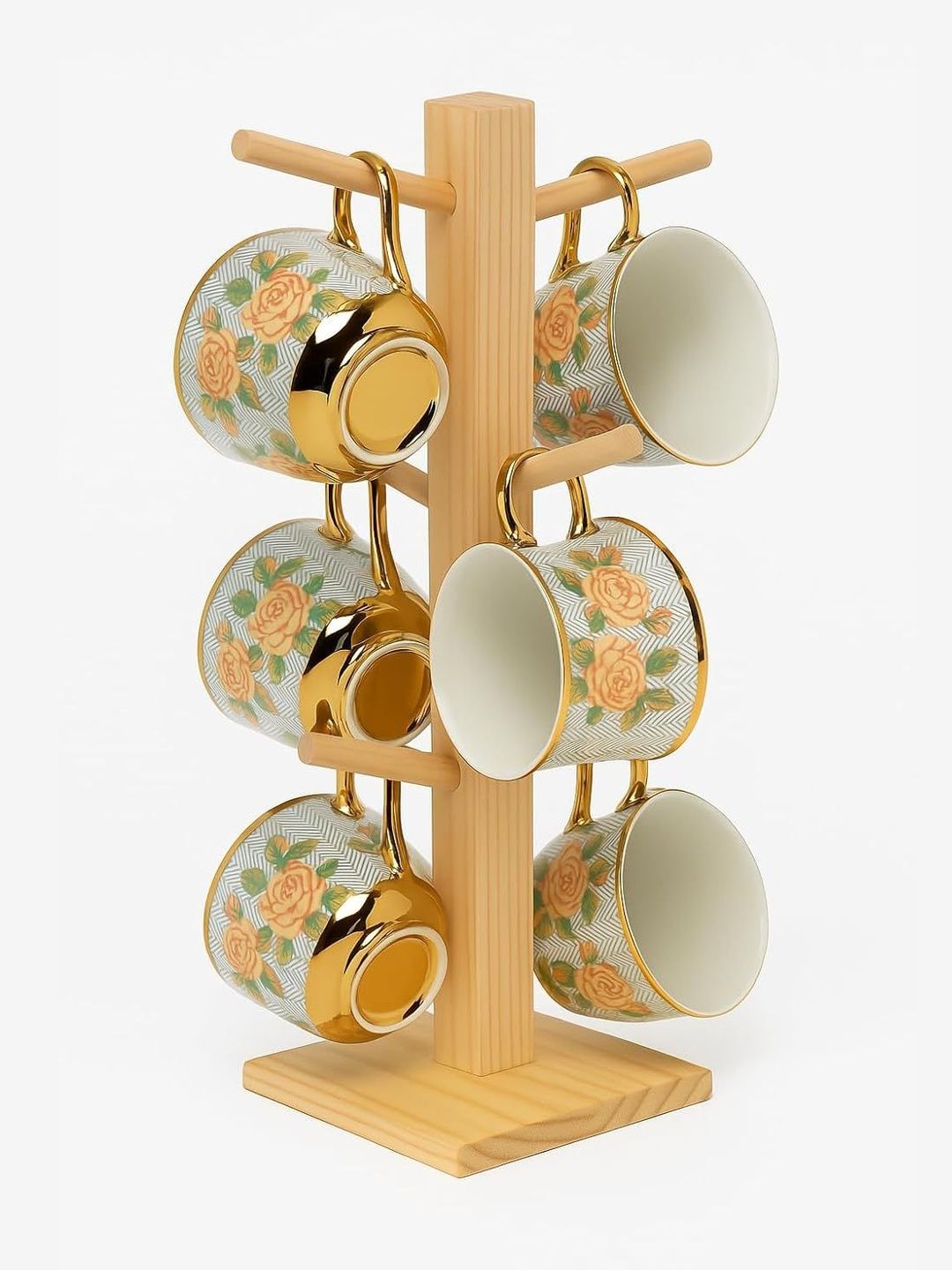 Woodkit Kitchenware Cream Wooden Cup Hooks & Holders