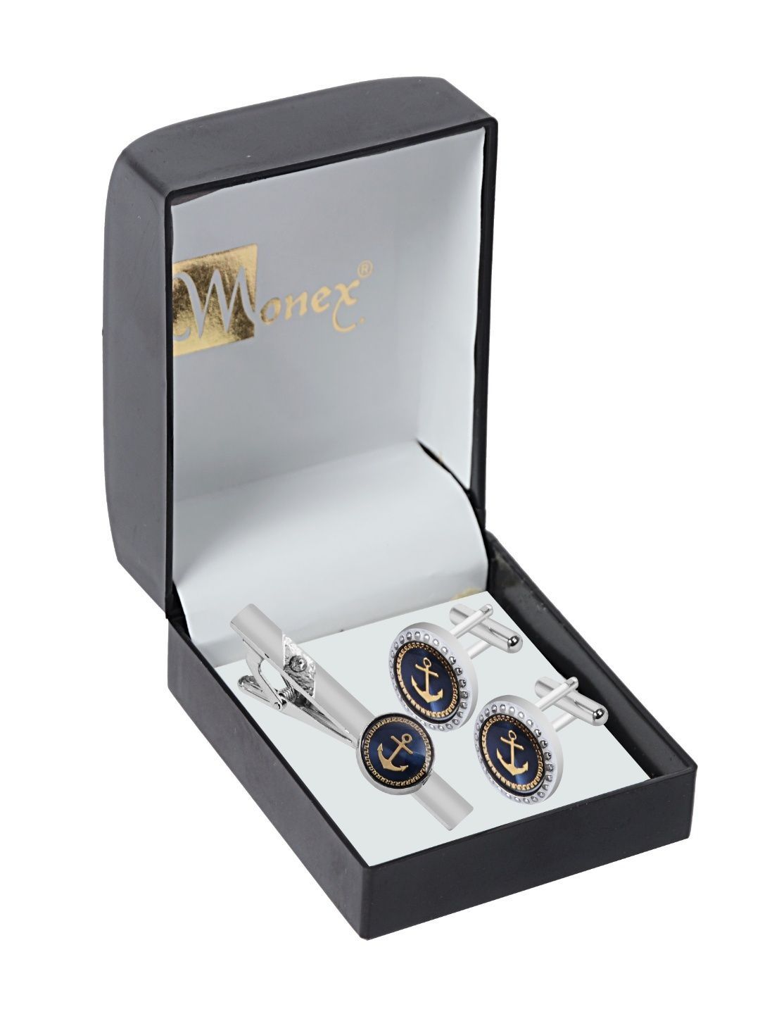 Curren Men Brass Tie Pin and Cufflinks-picture-24