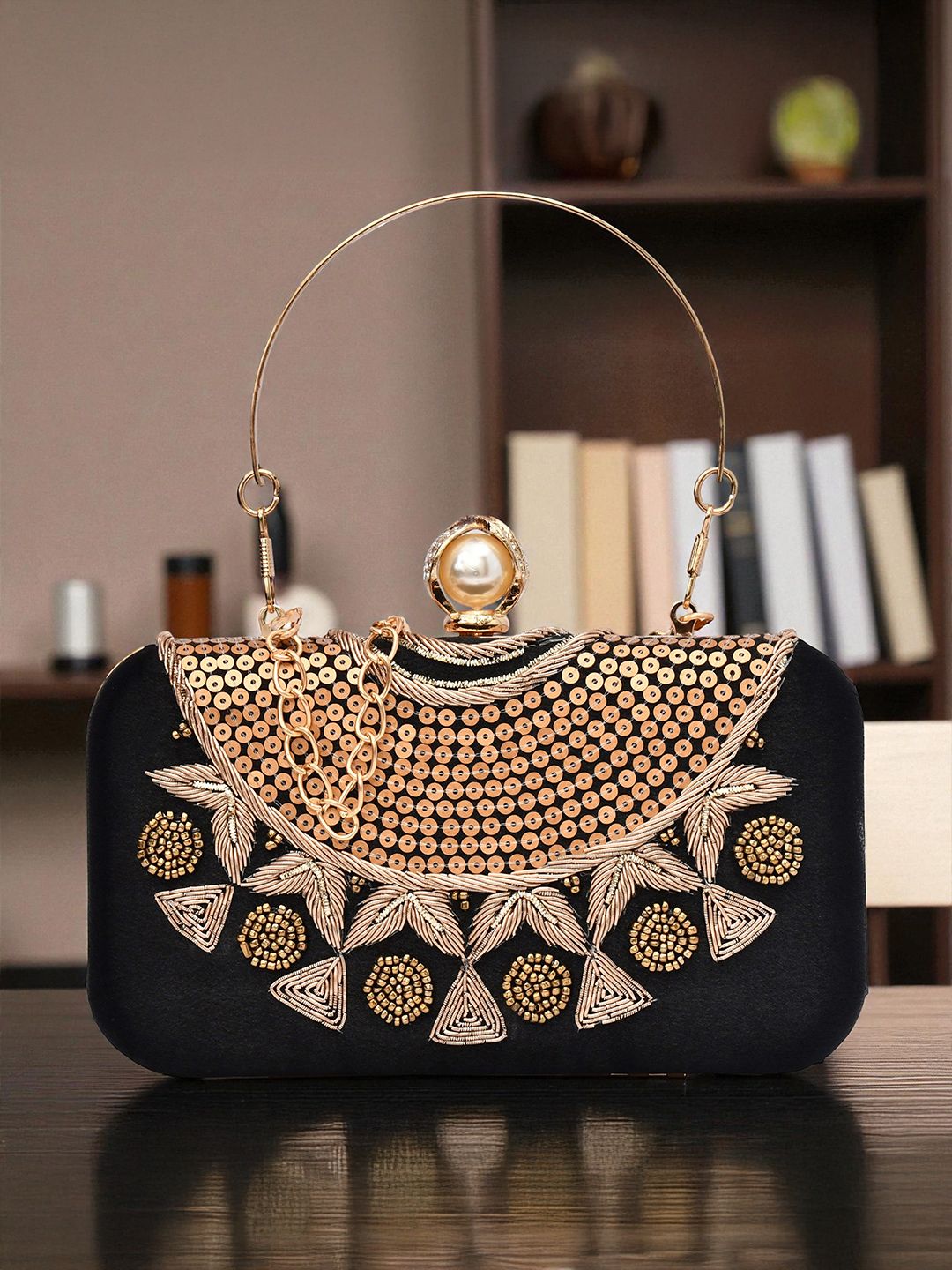 FOR THE BEAUTIFUL YOU Embroidered Box Clutch-picture-33