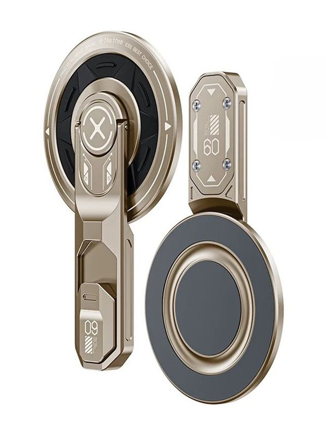 Luxury Kase Magnetic Phone Stand with 360 Rotation Foldable Ring Grip Kickstand-image-3