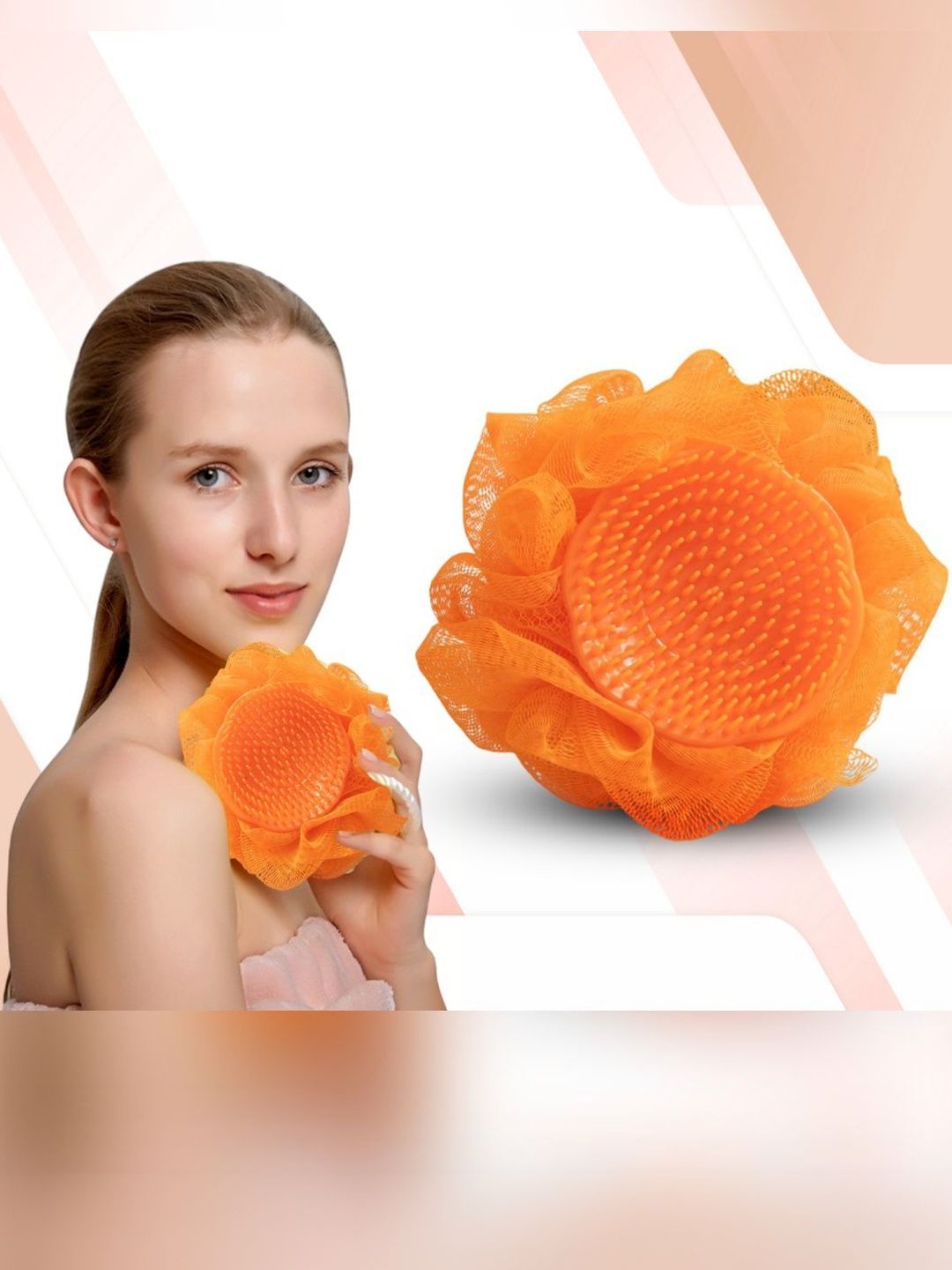 MAJESTIQUE Orange Solid Plastic Soap Dispenser-image-3
