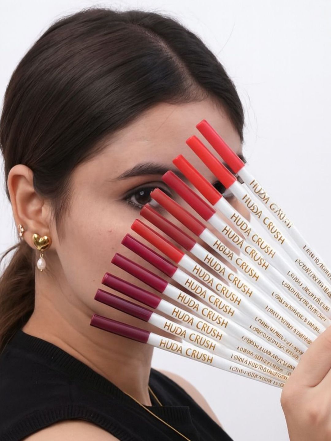 Huda crush Set Of 12 Waterproof Lip Liner - Box001