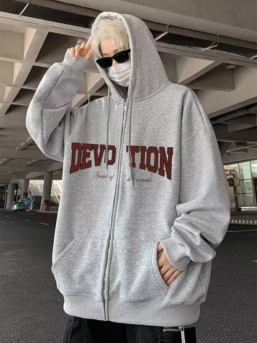 StyleCast x Revolte Men Printed Hooded Sweatshirt-picture-34