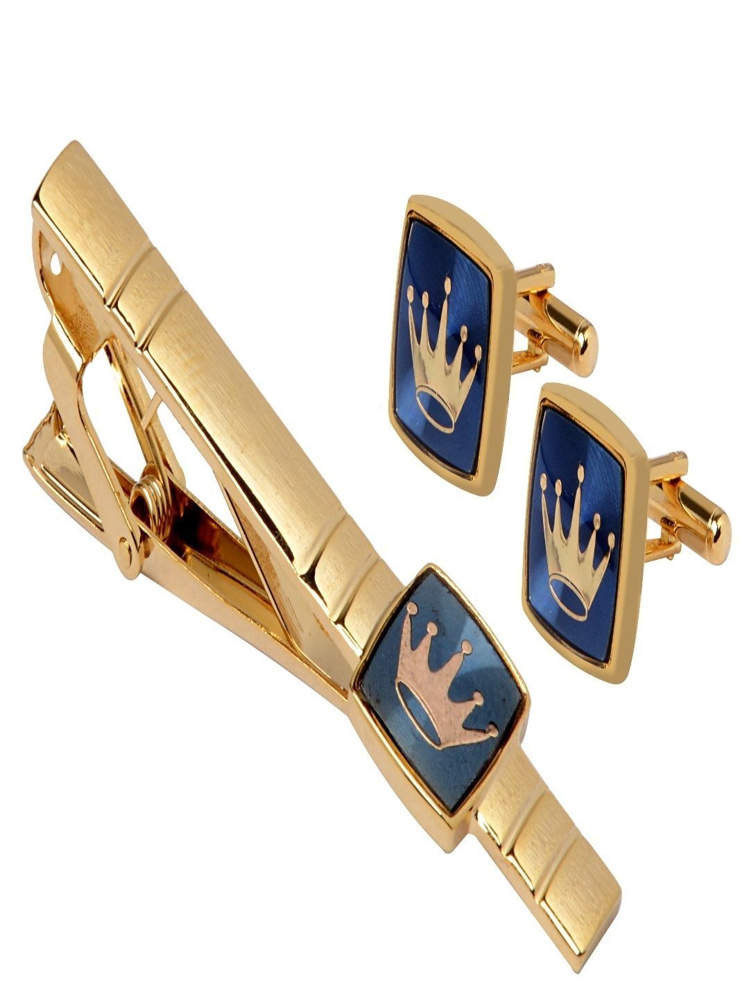 Curren Men Brass Cufflink & Tie Pin Accessory Gift Set-picture-40