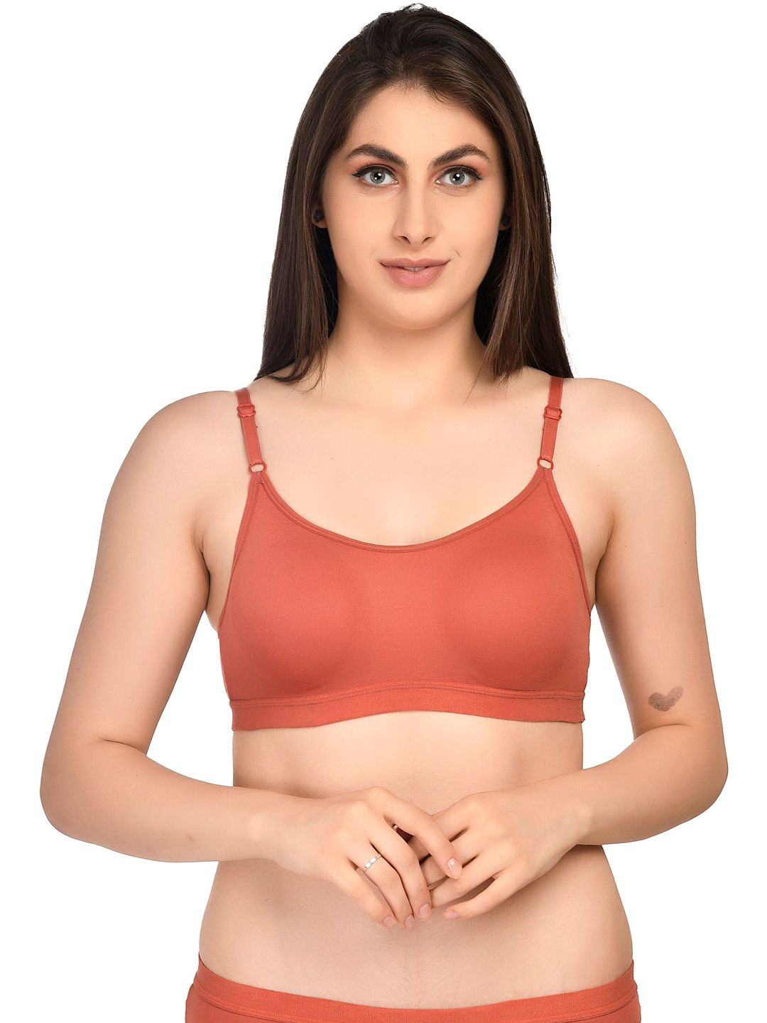 Kinza soft. Pack Of 3 Full Coverage Underwired Ultra-Soft Stretchable Cotton Workout Bra-picture-38