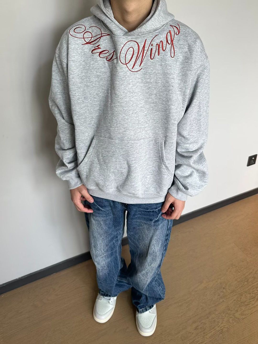 StyleCast x Revolte Typography Printed Hooded Drop-Shoulder Sleeves Oversized Sweatshirt-image-25