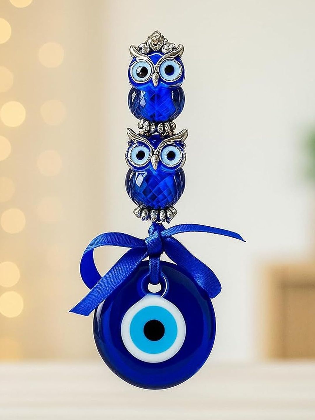 Manifested Decor Blue Evil Eye Wall Hanging - 4.72 In-picture-12