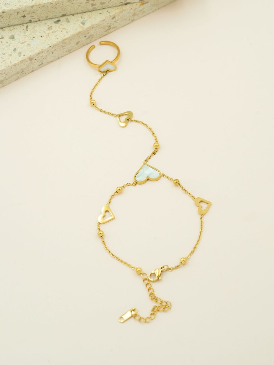 ARTKLIM Women Gold-Plated Ring Bracelet-picture-14