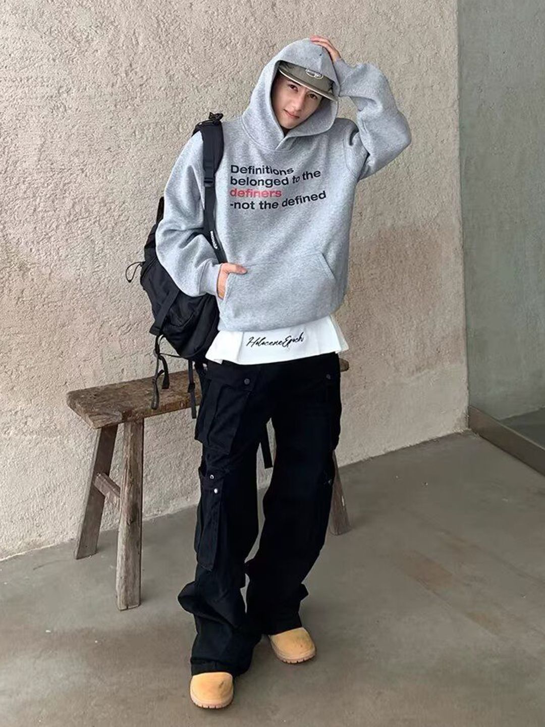 StyleCast x Revolte Men Printed Hooded Sweatshirt-picture-28