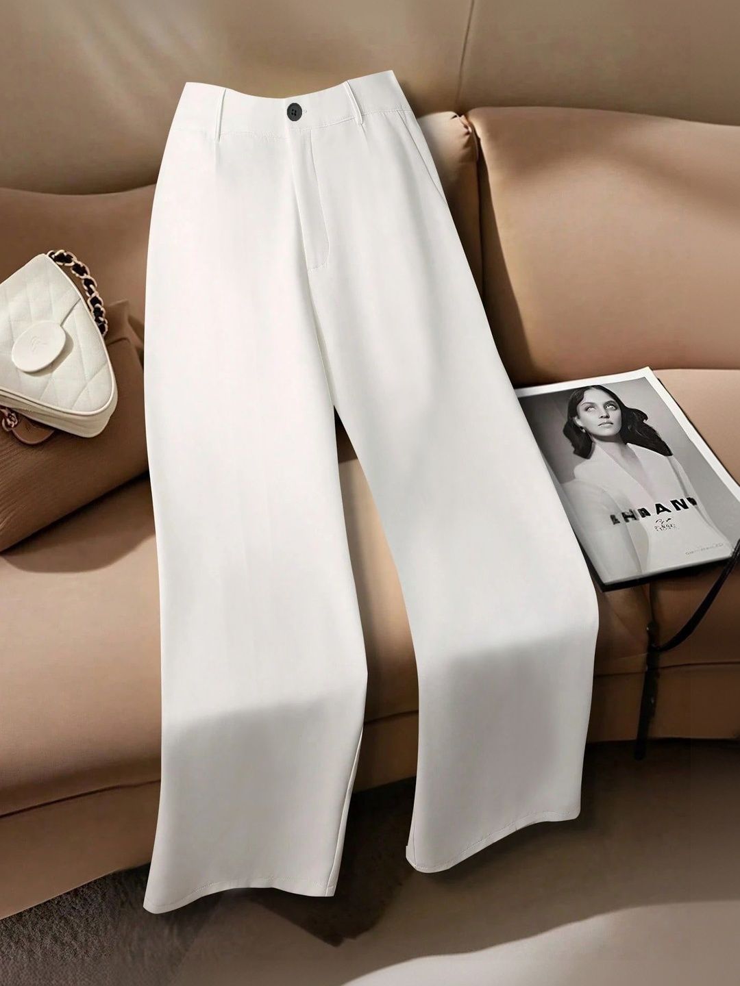 KERI PERRY New Basics High-Rise Relaxed Fit Formal Trousers-picture-26