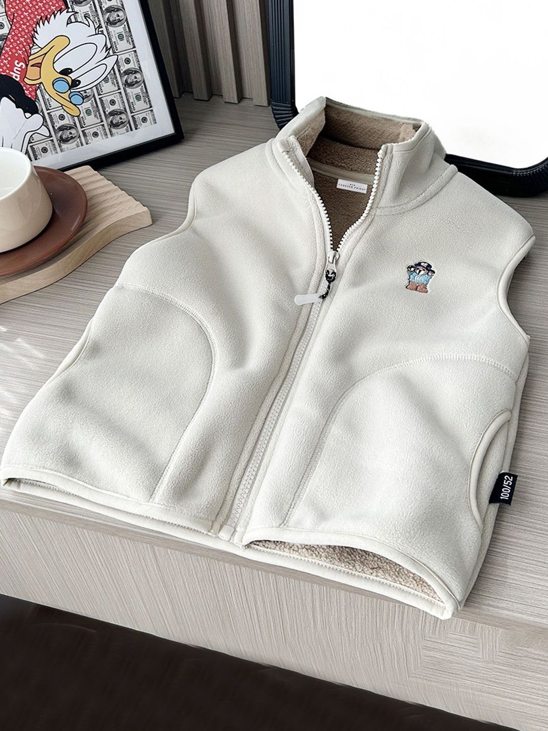 FOREVER FRIDAY Boys Mock Collar Solid Gilet Jacket