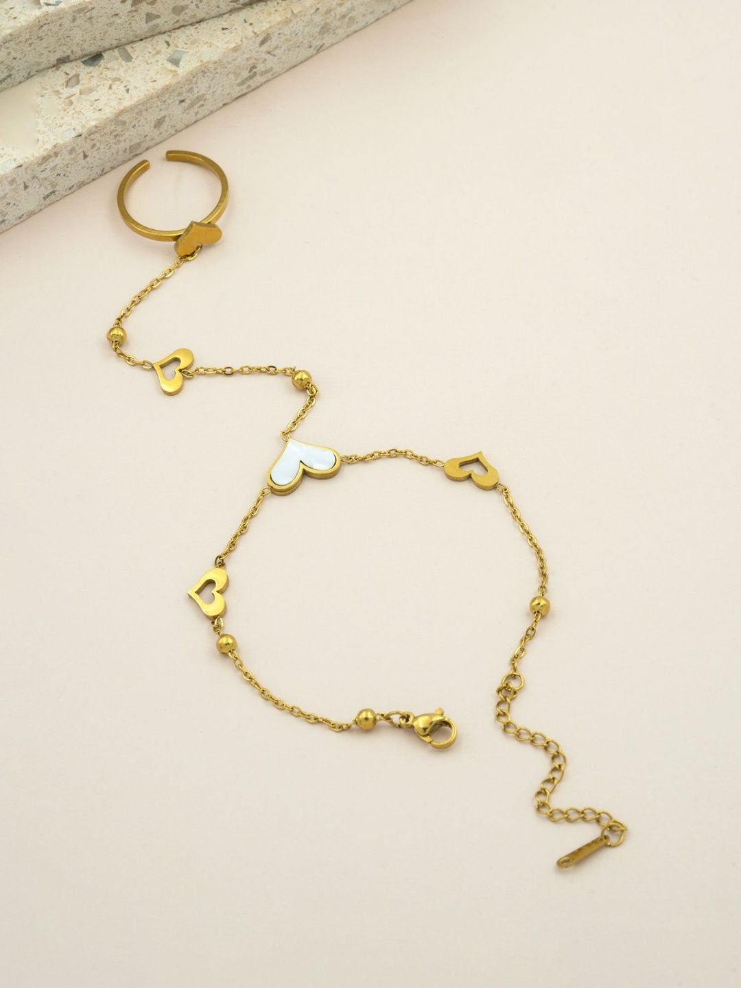 ARTKLIM Women Gold-Plated Ring Bracelet-picture-16