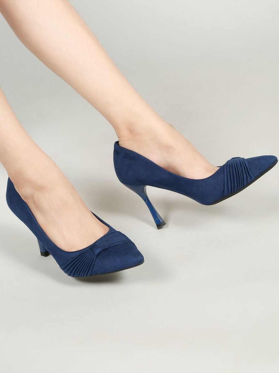 Flat n Heels Women Solid Pointed Toe Stiletto Heel Pumps-picture-32