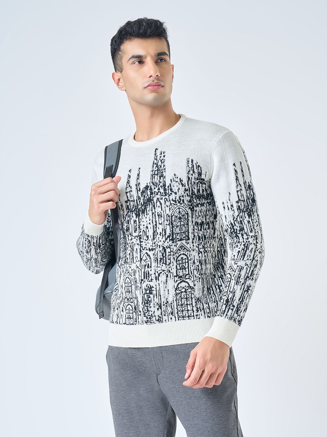 Peregrine by Pantaloons Men Printed Pullover-picture-26