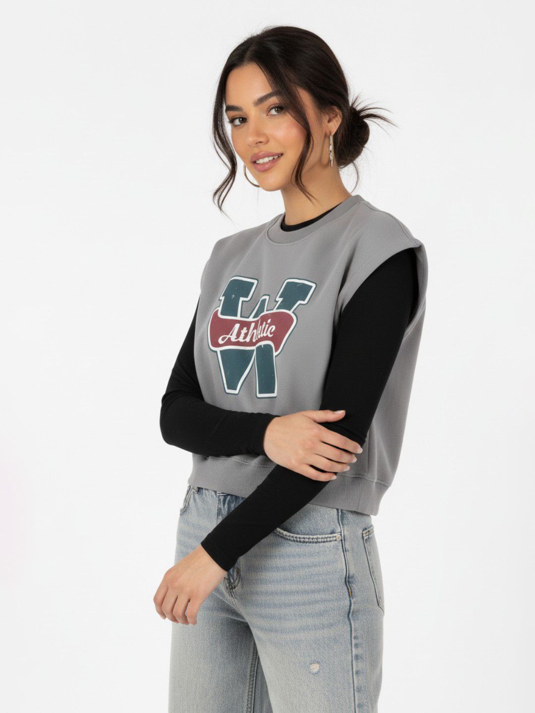 glitchez Women Boxy Crop Sweatshirt-image-15