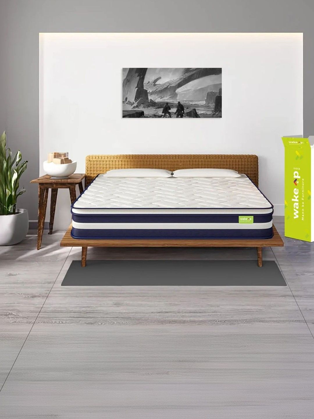 Wakeup India Smart Tech White Zero Partner Disturbance Pillow Top Queen Size Mattress-picture-23