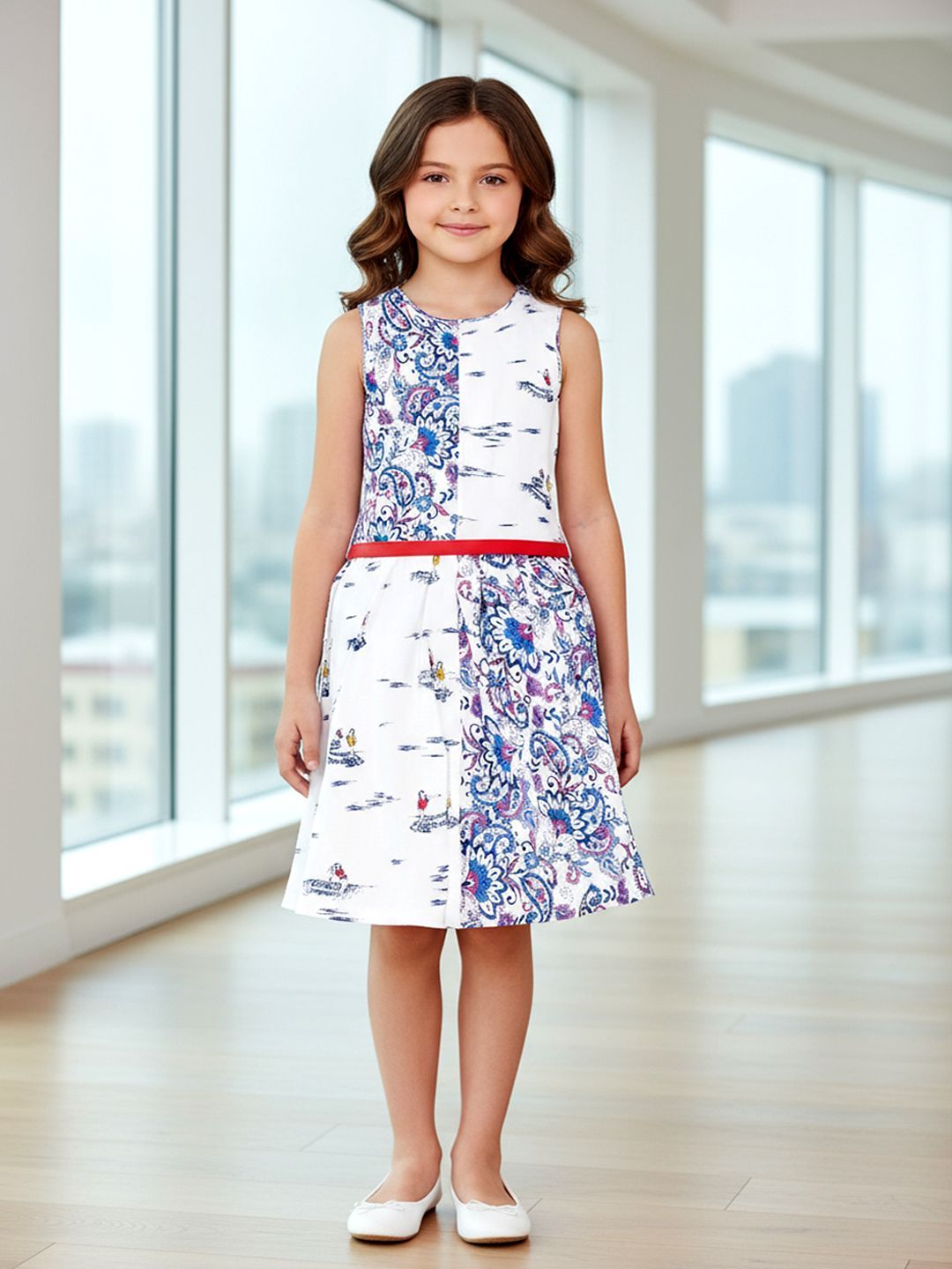 Naughty Ninos Print Fit & Flare Dress-picture-56