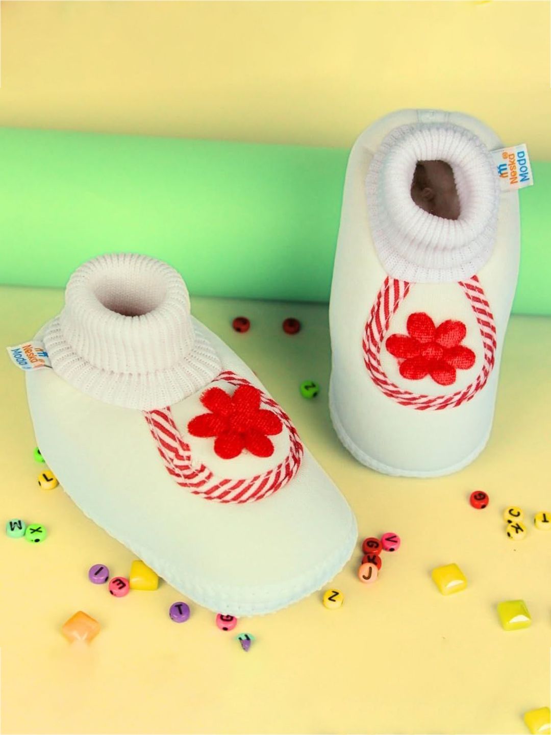 NESKA MODA Unisex Kids Cotton Booties-picture-37