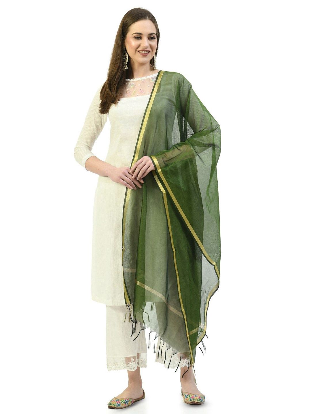 A R SILK DUPATTA HUB Art Silk Dupatta with Zari-picture-17