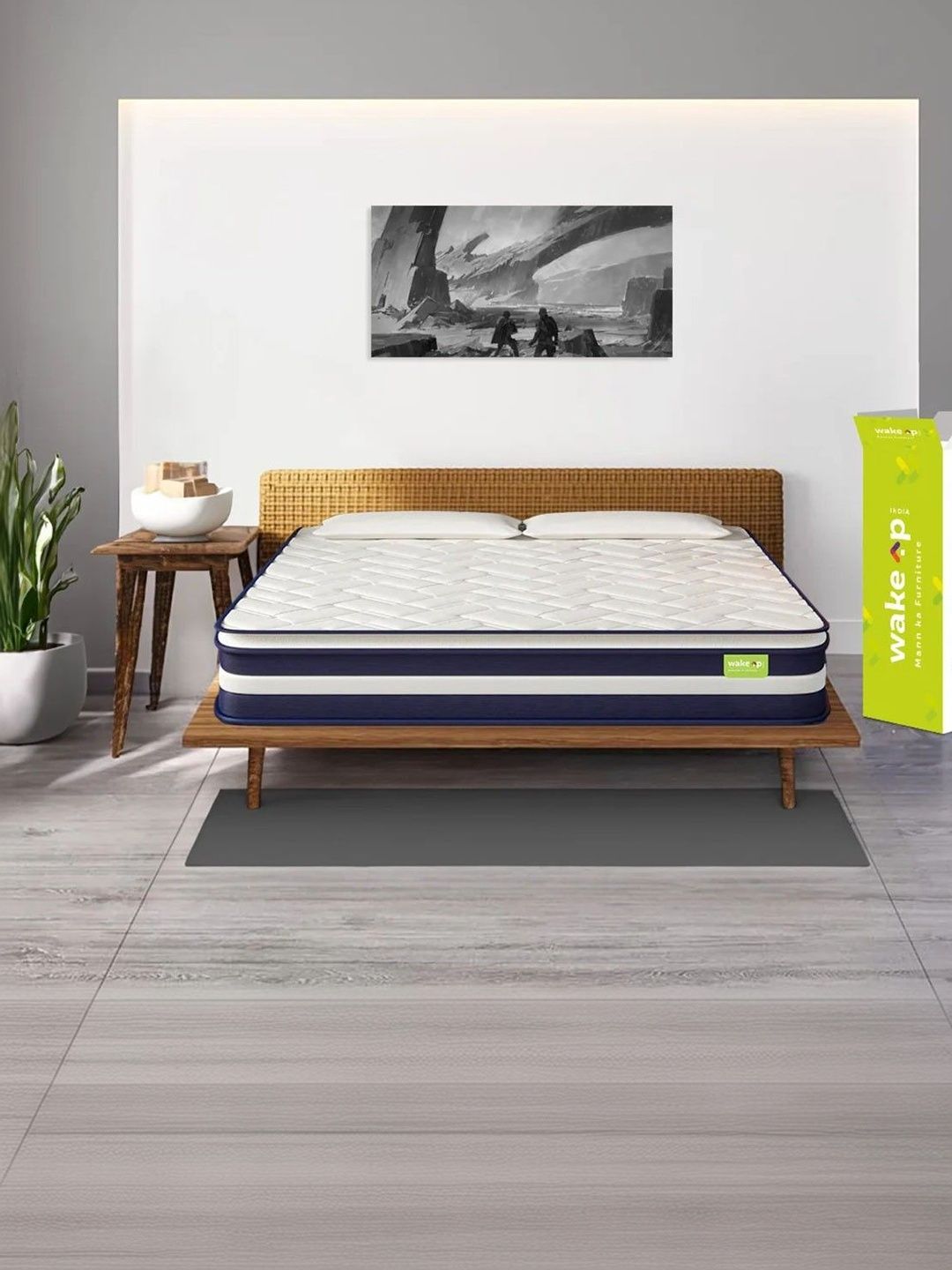 Wakeup India Smart Tech White Zero Partner Disturbance Pillow Top Queen Size Mattress-picture-37