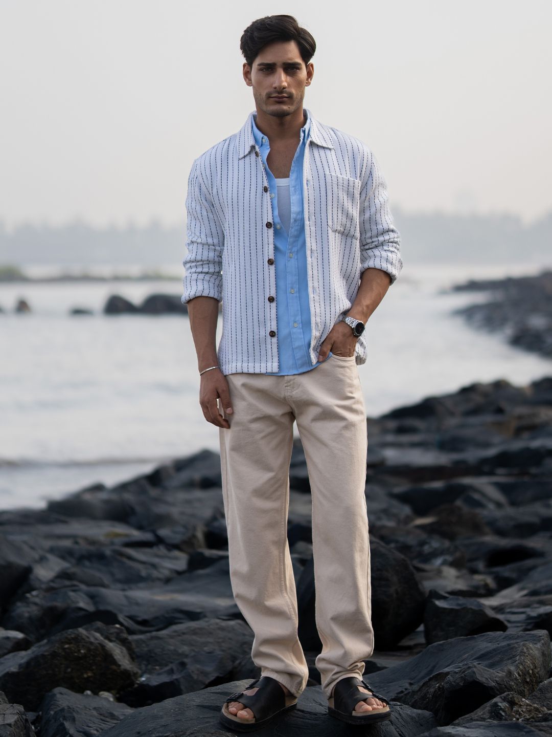 Powerlook Men Striped Casual Shirt-picture-24