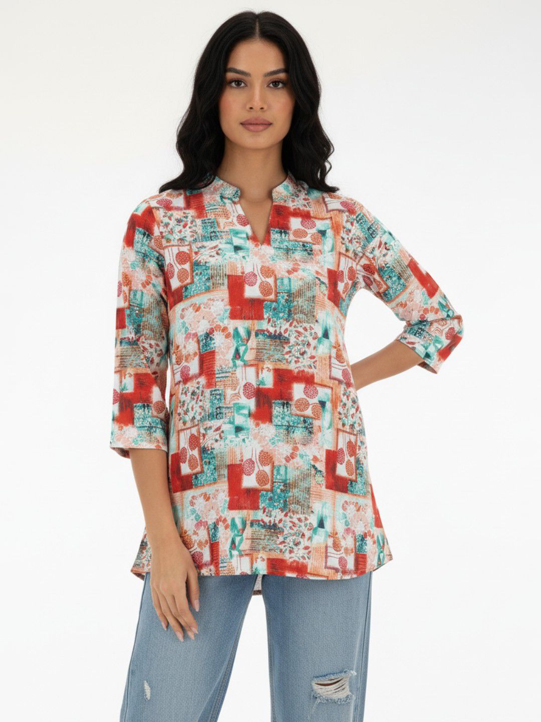 Anouk Rustic Abstract Printed Kurti-picture-12