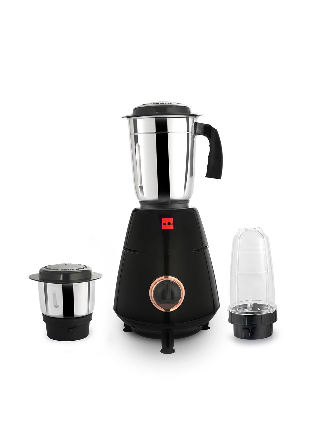 Cello Imperia Stainless Steel Black Mixer Grinder 500Watts- 2 SS Jars+ 1 nutri jar-picture-14