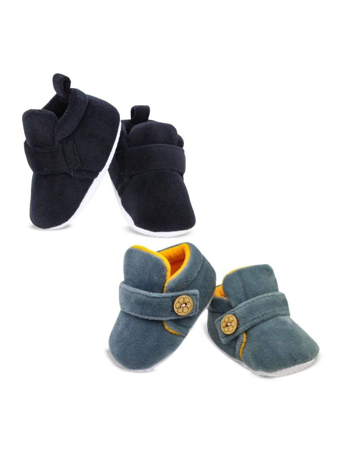 NESKA MODA Pack Of 2 Kids Cotton Booties-picture-22