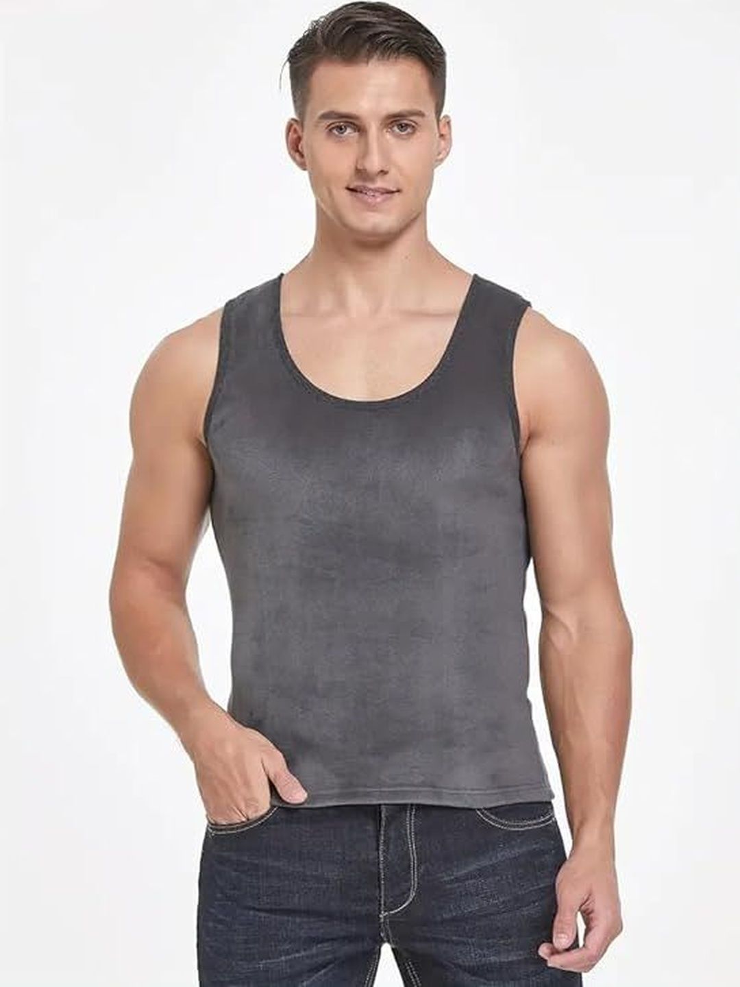 Eleg & Stilance Cotton Round Neck & Sleeveless Thermal Top-picture-23