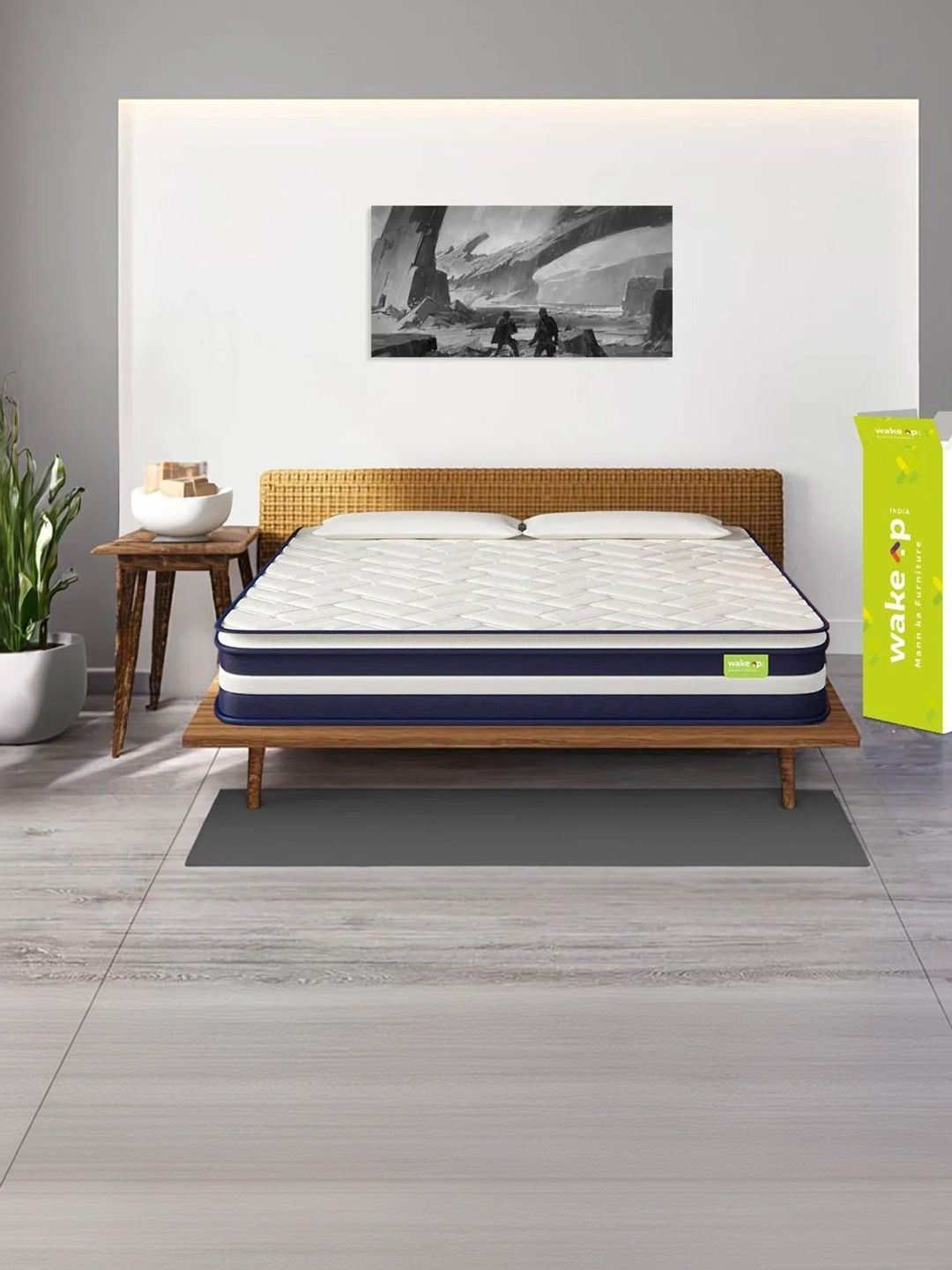 Wakeup India Smart Tech White Zero Partner Disturbance Pillow Top Queen Size Mattress-image-43