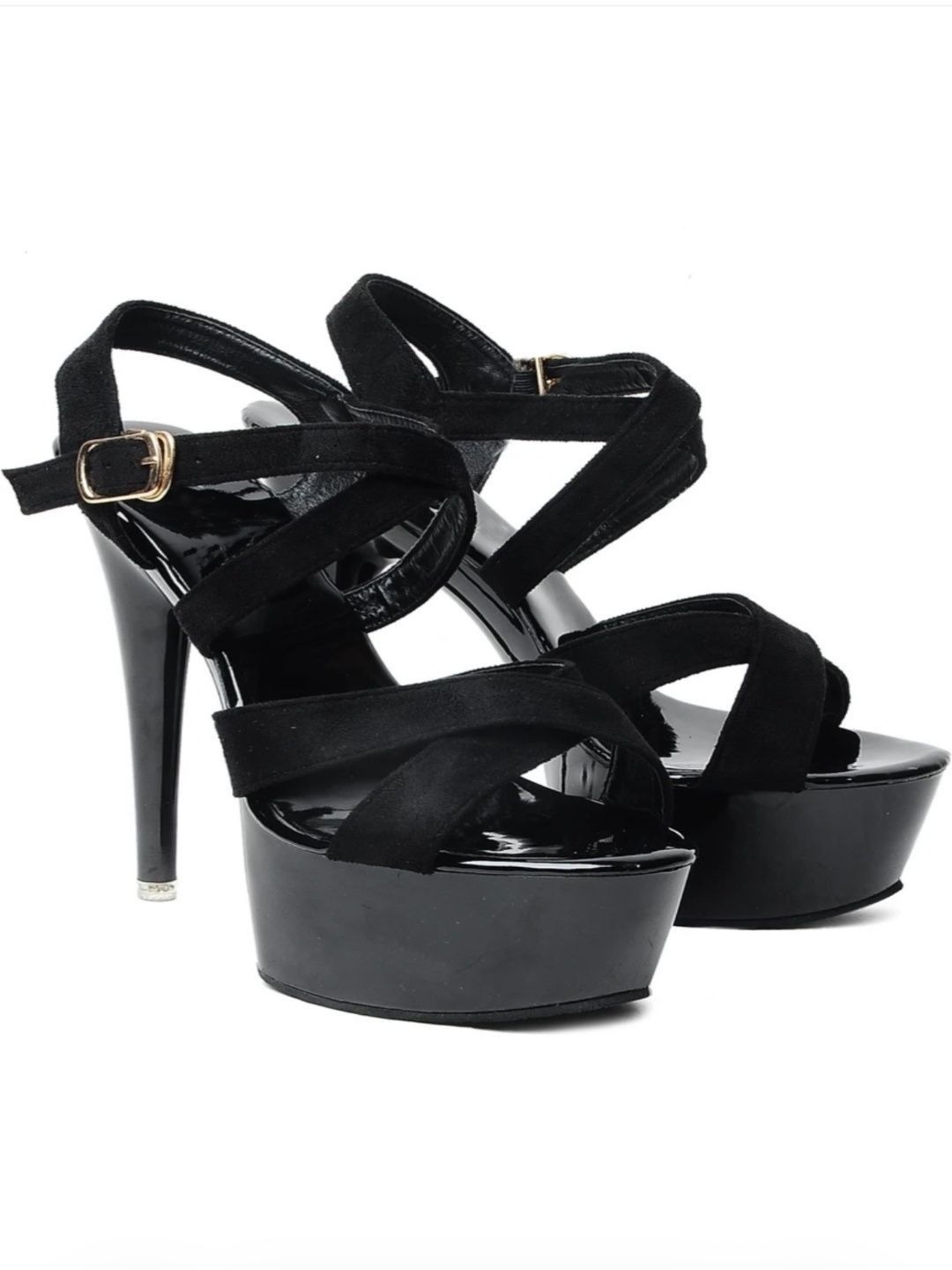 Klaur Melbourne Embellished Party Stiletto Sandals with Buckles-image-37