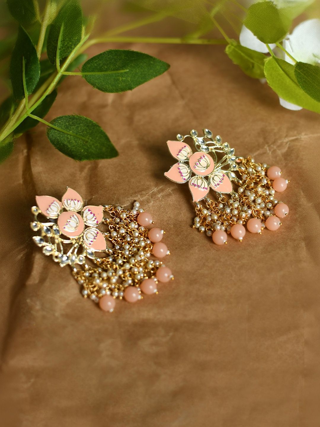 JOHARKAMAL Floral Drop Earrings-picture-39
