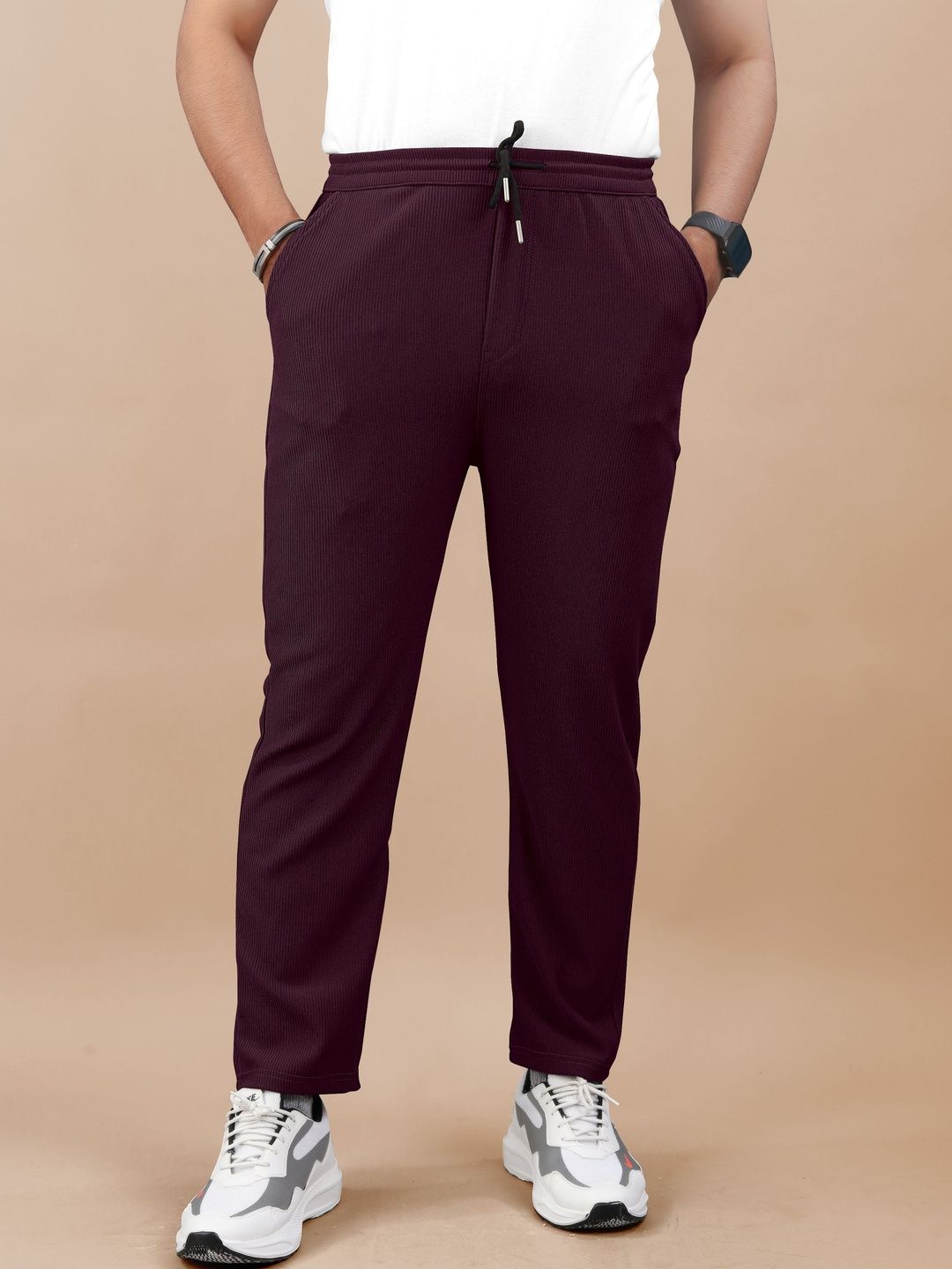 Flicfol Men Original Mid-Rise Cotton Regular Trousers-picture-26