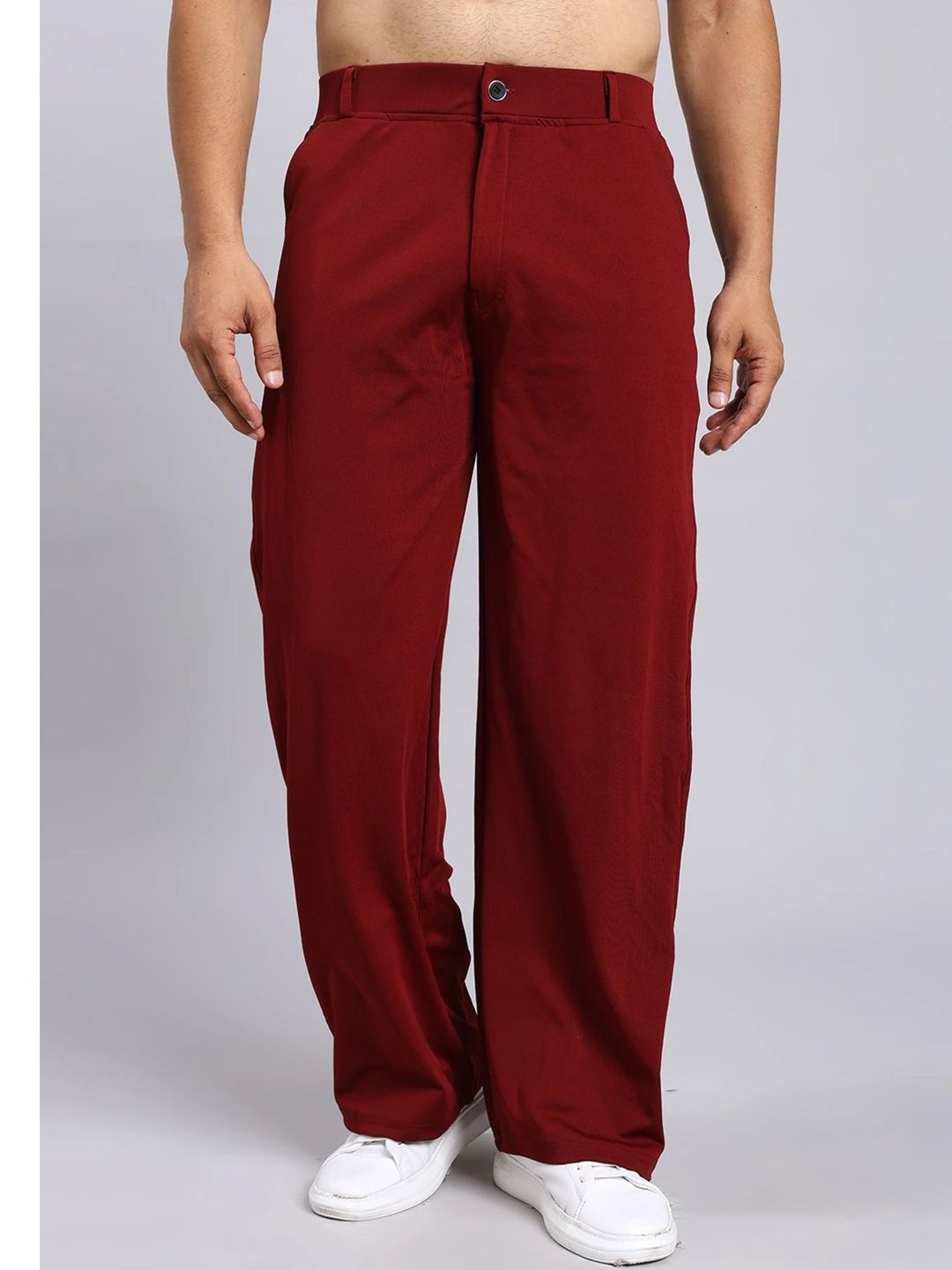 Veltick Men Mid-Rise Flat-Front Trousers-picture-29