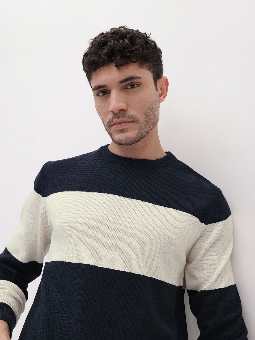 The Roadster Life Co. Acrylic Striped Pullover-picture-42