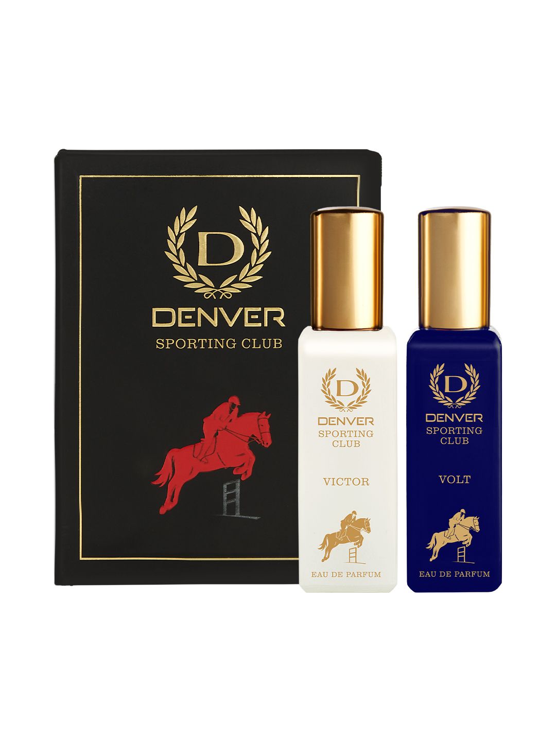 Denver Men Set Of 2 Sporting Club Victor & Volt Eau de Parfum - 20ml Each-image-35