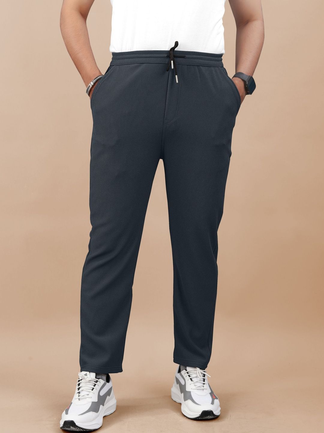 Flicfol Men Original Mid-Rise Cotton Regular Trousers-picture-21