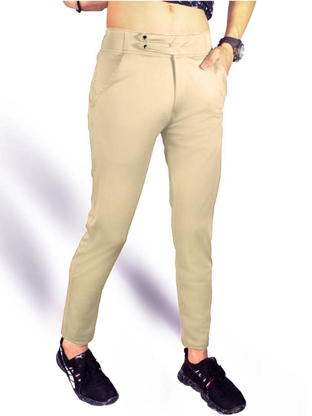 Veltick Men Mid-Rise Slim Fit Trousers-picture-53