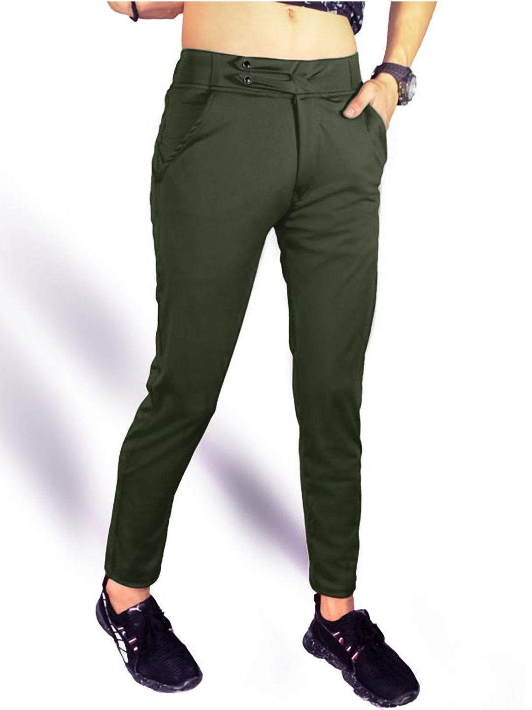 Veltick Men Slim Fit Chinos Trousers-image-15