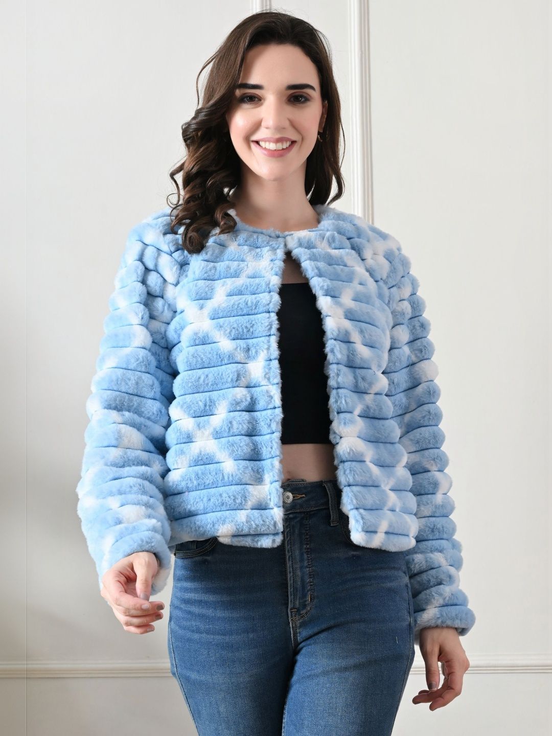 TJ FASHION Women Checked Lightweight Tailored Jacket-image-24