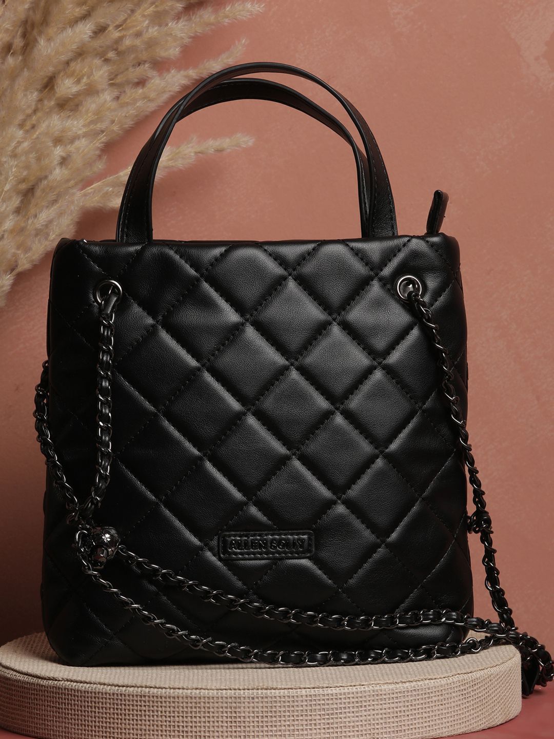 Allen Solly Woman PU Handheld Bag with Quilted-picture-12