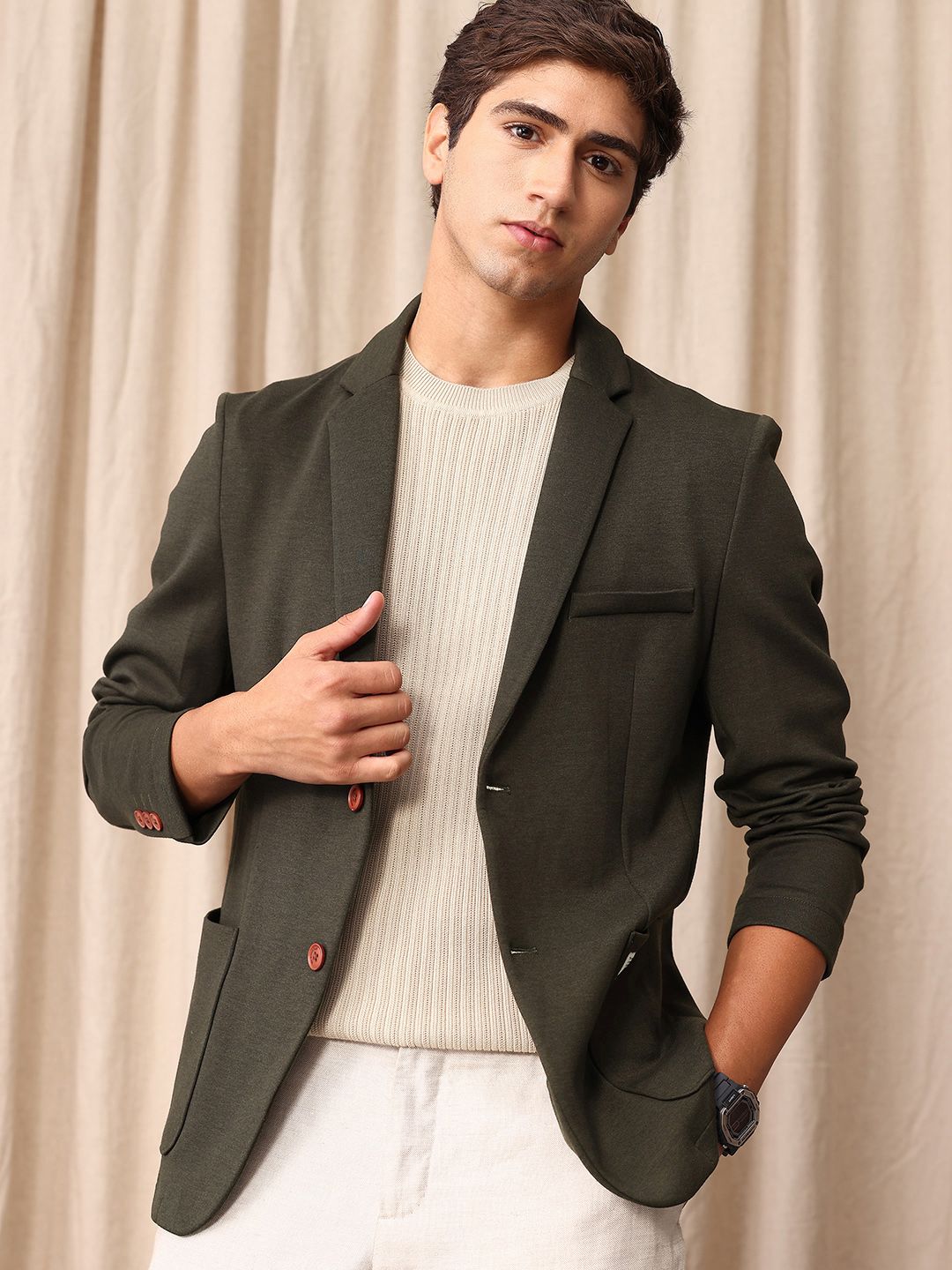 Mr Bowerbird Tailored Fit Single Breasted Casual Blazer-picture-11