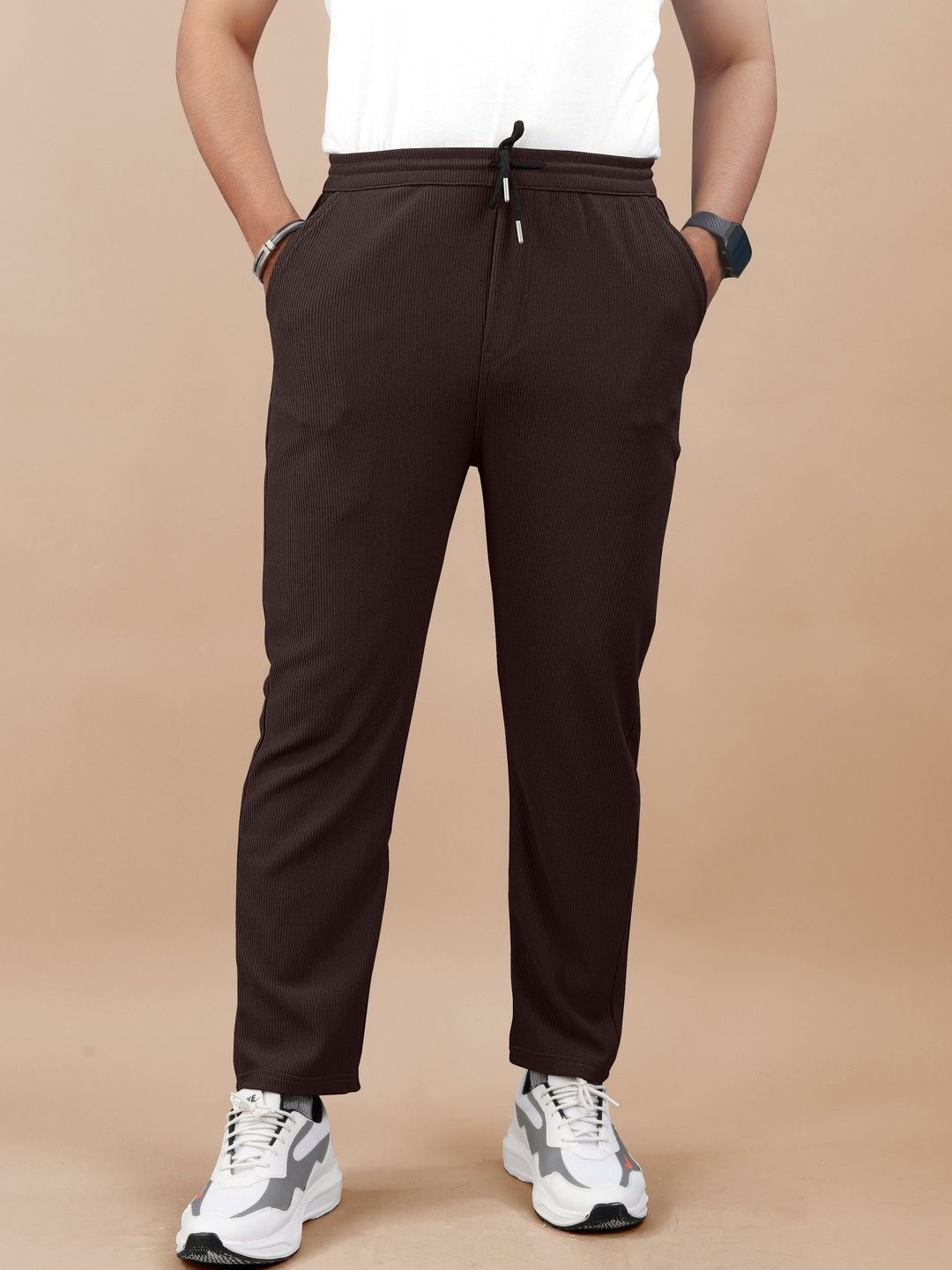Flicfol Men Original Mid-Rise Cotton Regular Trousers-picture-24