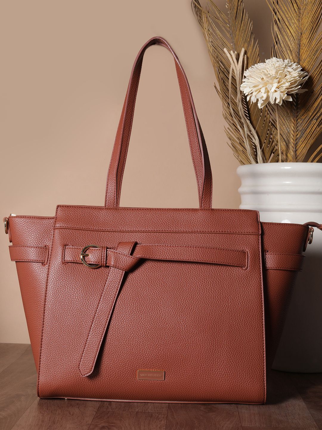 Van Heusen Woman Textured PU Structured Tote Bag-picture-10