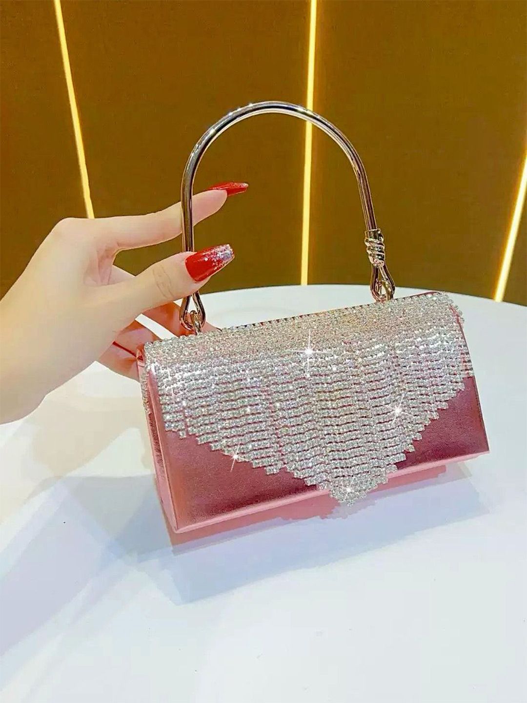 bebe Embellished Structured Handheld Bag-picture-30