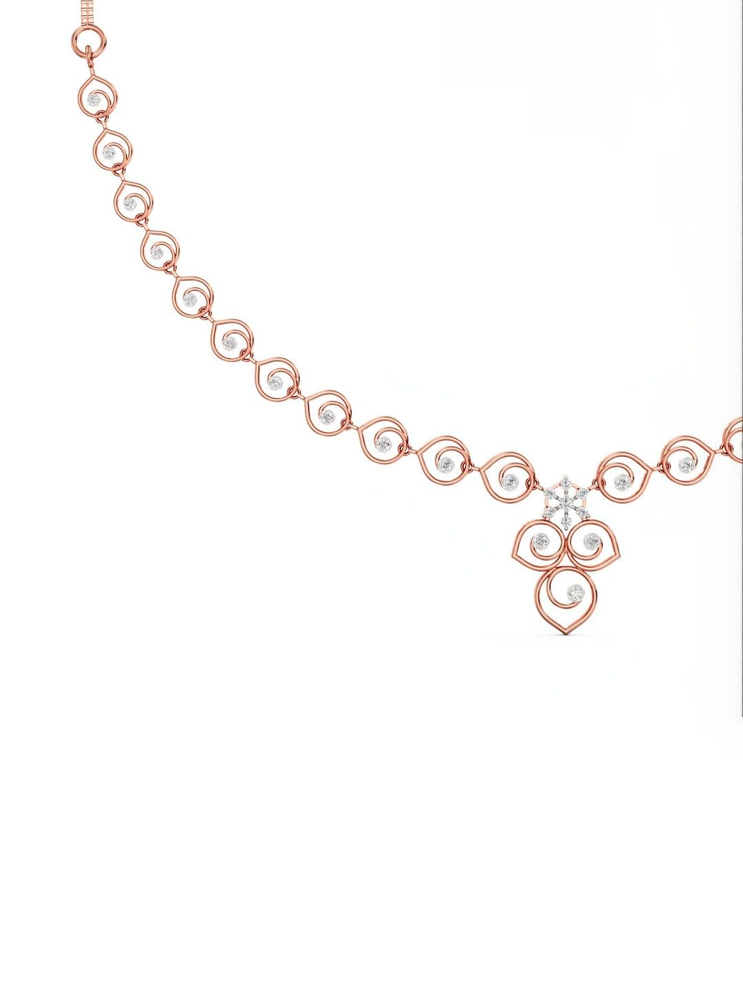 Joyalukkas 18Kt Rose Gold Diamond Necklace Diamond - 7.12 g-picture-32