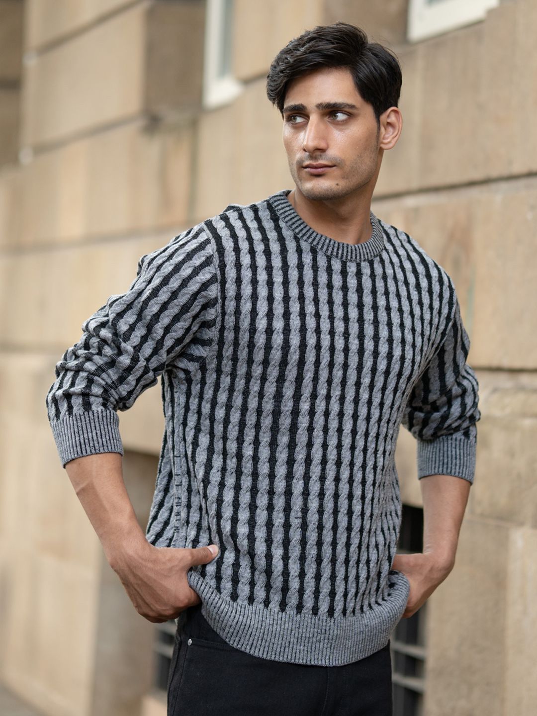Powerlook Men Striped Pullover-picture-36