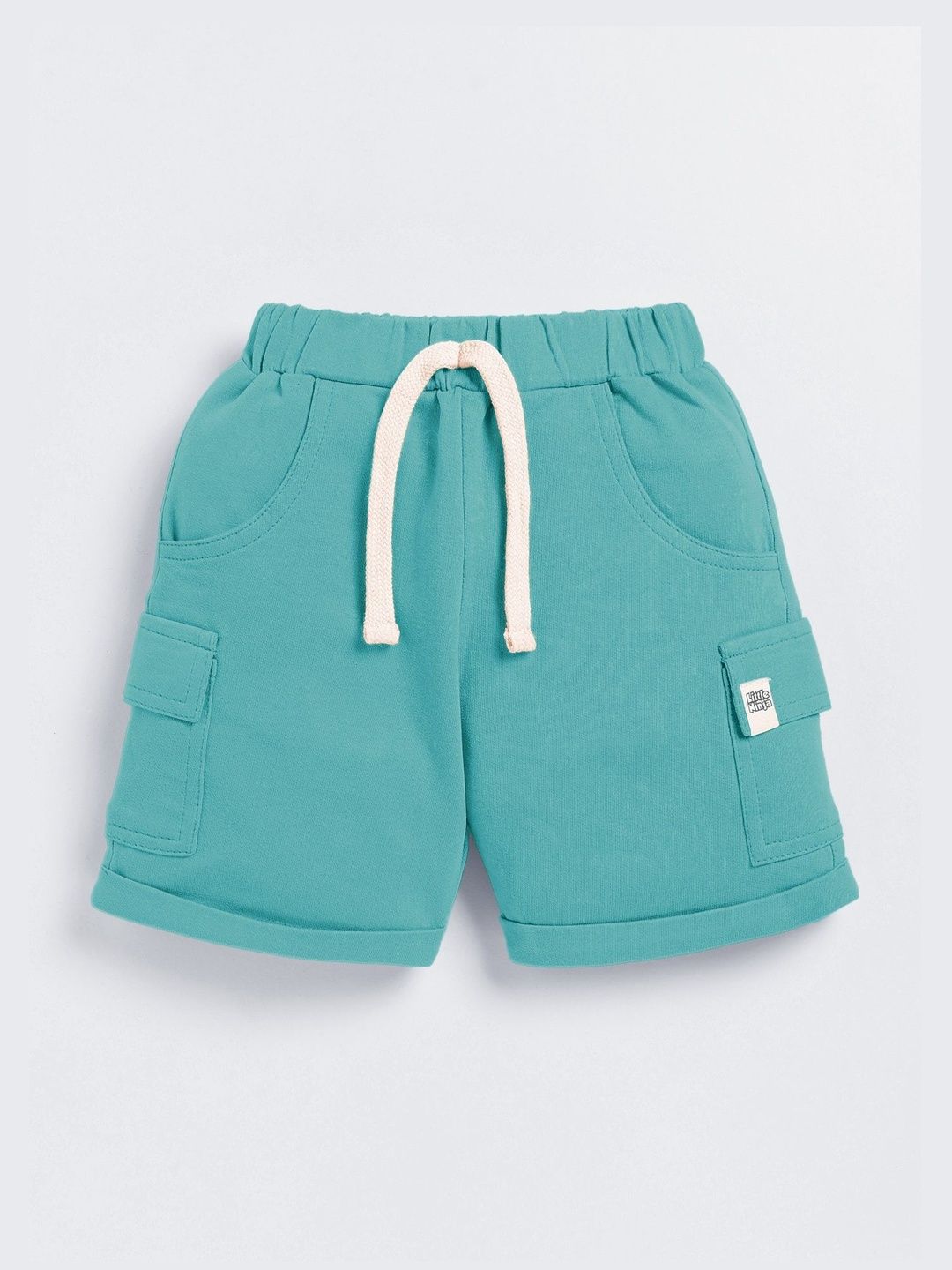 LITTLE NINJA Boys Mid-Rise Denim Cargo Shorts-picture-18