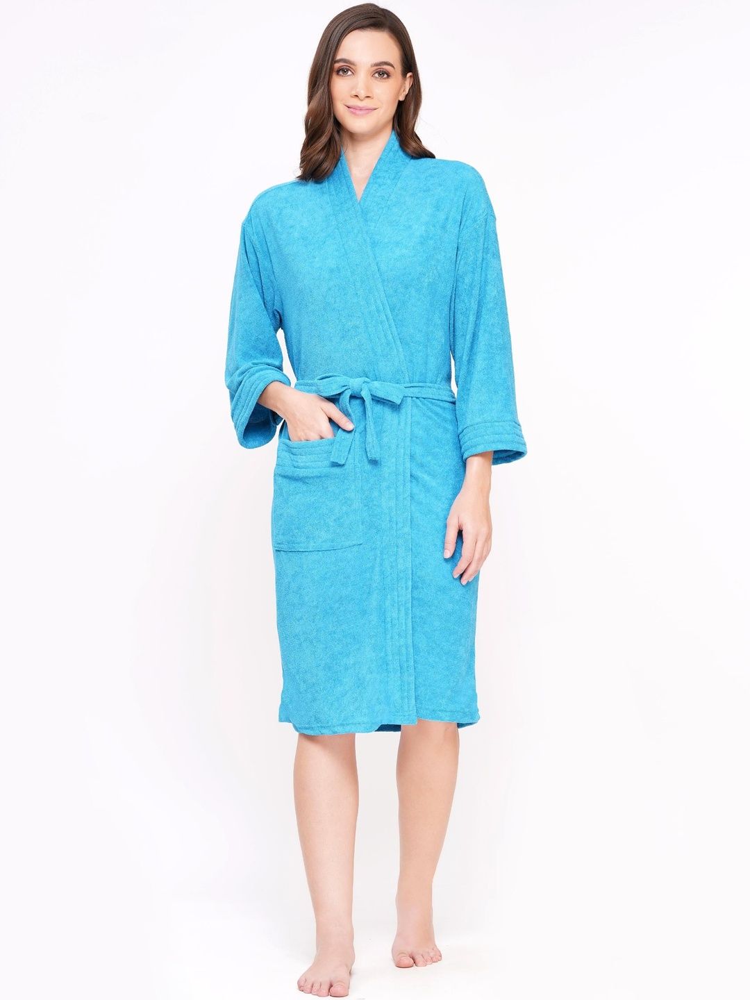 POORAK Shawl Collar Bath Robe-image-35
