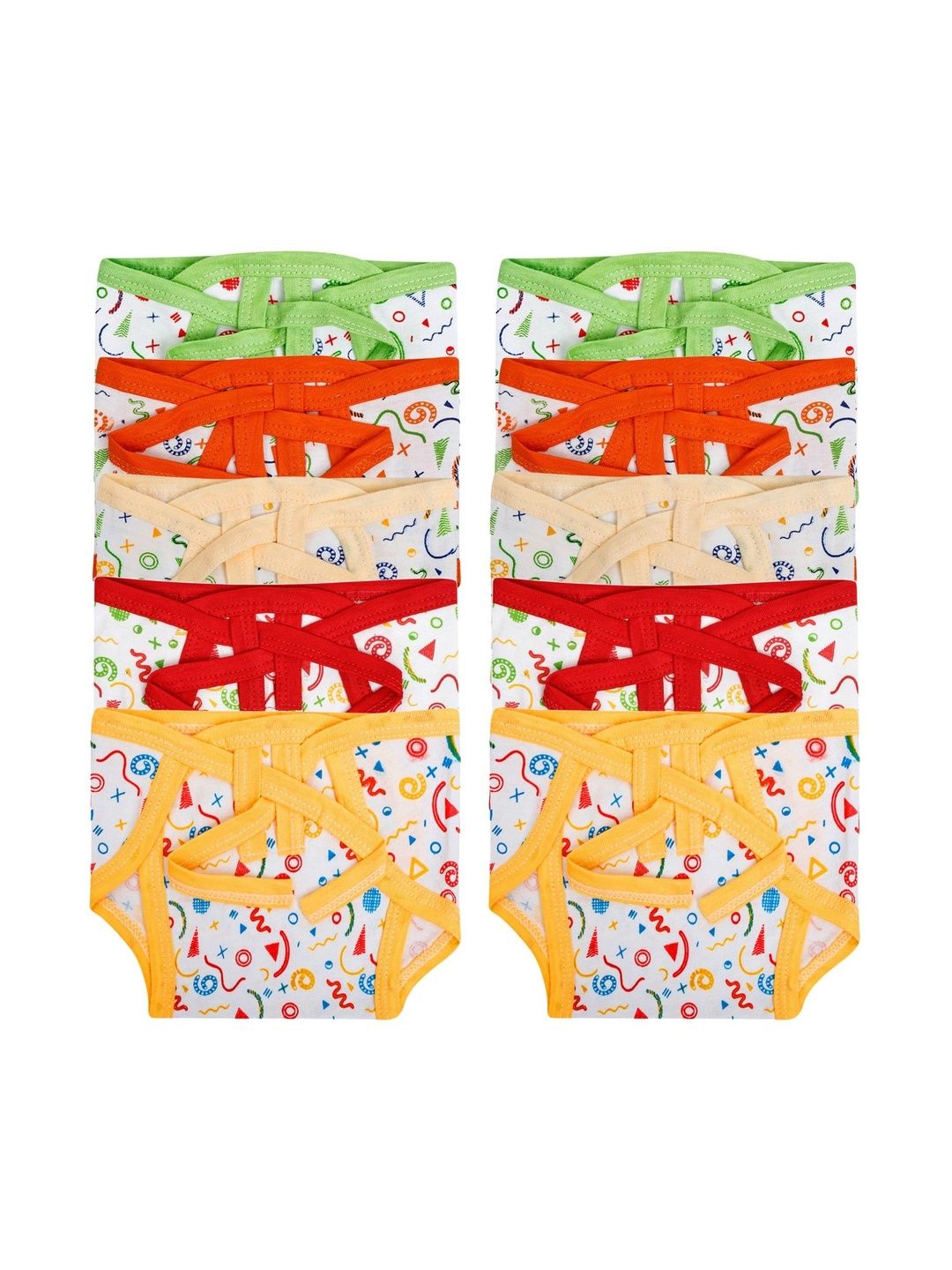DON CARE Kids Set Of 10 Pure Organic Cotton Nappy-picture-11
